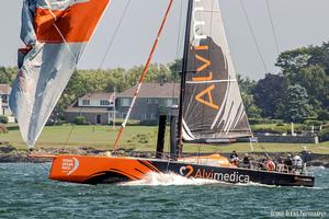 Fireworks george bekris July-5-2014--1 (2)-001 Team Alvimedica practicing in Newport, RI photo copyright George Bekris http://www.georgebekris.com taken at  and featuring the  class