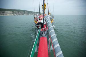 
Azzam begins final aproach to England under engine - Abu Dhabi Ocean Racing - Trans Atlantic Return crossing July 2014 photo copyright Abu Dhabi Ocean Racing (ADOR)  taken at  and featuring the  class