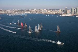 16/11/2011- San Diego (USA,CA) - 34th America's Cup - San Diego America's Cup World Series - Fleet Race photo copyright ACEA /Gilles Martin-Raget taken at  and featuring the  class