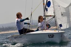 420 Girls - 2014 ISAF Youth Sailing World Championships photo copyright  Neuza Aires Pereira | ISAF Youth Worlds taken at  and featuring the  class