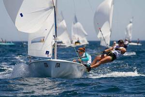 Beautiful on water conditions - 2014 ISAF Youth Sailing World Championship photo copyright  Neuza Aires Pereira | ISAF Youth Worlds taken at  and featuring the  class