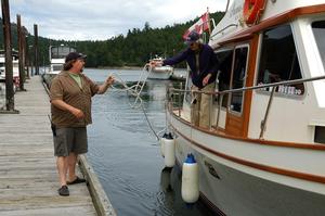 Ben lends a helping hand. photo copyright Deane Hislop taken at  and featuring the  class