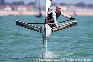 Robert Greenhalgh - 2014 International Moth World Championship photo copyright Tom Gruitt / yachtsandyachting.com taken at  and featuring the  class