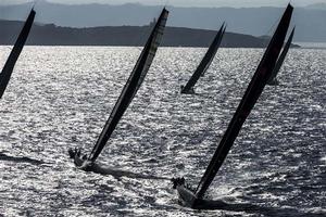 Mini Maxi fleet in full on competition - Maxi Yacht Rolex Cup 2013 photo copyright  Rolex / Carlo Borlenghi http://www.carloborlenghi.net taken at  and featuring the  class