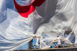 Spinnaker drop onboard J-ONE - Maxi Yacht Rolex Cup photo copyright  Rolex / Carlo Borlenghi http://www.carloborlenghi.net taken at  and featuring the  class