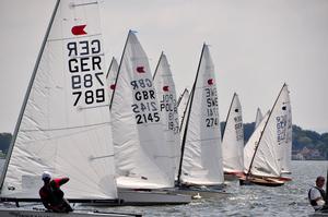 2014 OK Dinghy European Championship Day 1 photo copyright Ania Pawlaczyk taken at  and featuring the  class