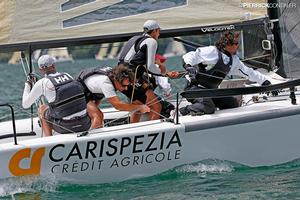 Giogi ITA-693 with Matteo Balestrero in helm - Audi Tron European Sailing Series Melges 24 photo copyright  Pierrick Contin http://www.pierrickcontin.fr/ taken at  and featuring the  class