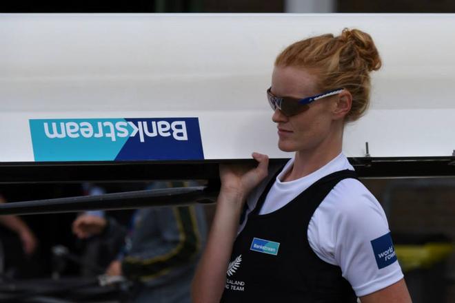 Grace looking focused heading out to the women’s four final. - 2014 World Rowing Championships, Amsterdam, The Netherlands © Igor Meijer/FISA http://www.fisa.org