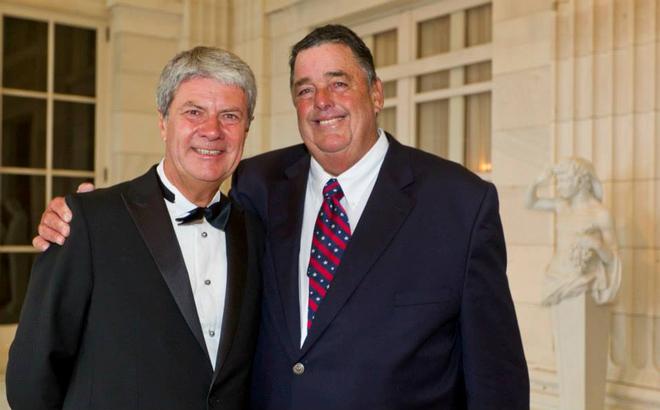 2012 America's Cup Hall of Fame Yves Carcelle with Dennis Conner - Tribute to Louis Vuitton and Yves Carcelle © Studio Borlenghi http://www.carloborlenghi.net/
