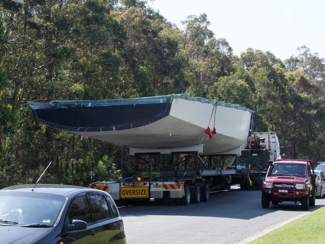 Stern sections - Ragamuffin build and move September 2014 © Innovation Composites http://www.innovationcomposites.com.au/