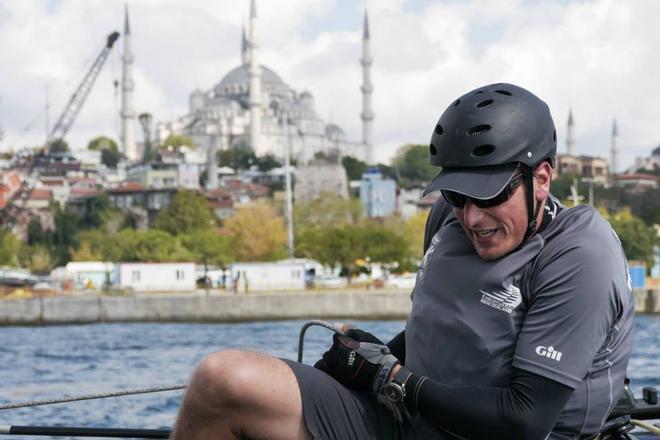  Emirates Team New Zealand racing on day 3 of Act 6 of the Extreme Sailing Series in Istanbul, Turkey  © Hamish Hooper/Emirates Team NZ http://www.etnzblog.com