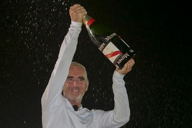 Loick Peyron (Maxi Solo Banque Populaire VII) - Winner of Route du Rhum-Destination Guadeloupe 2014.  © Alexis Courcoux