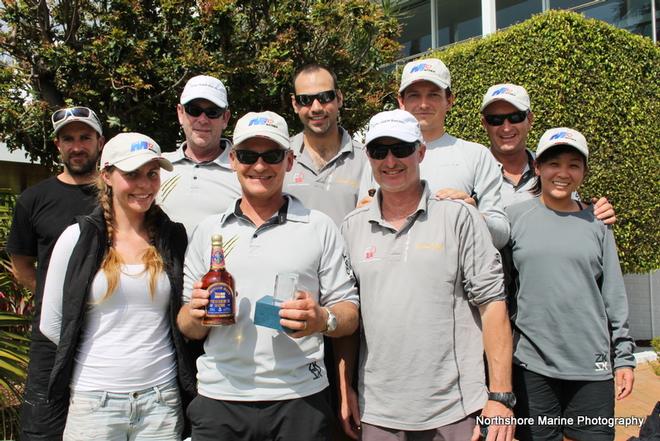 Winning Melges 32 team Chris Way Easy Tiger. Pusser’s Rum Melges East Coast Championships 2014. ©  Northshore Marine Photography