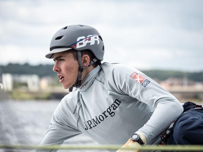Extreme Sailing Series 2014 Act 5 - Day three. Newcomer? - Fifth man Bleddyn Mon in action on Day three © Lloyd Images