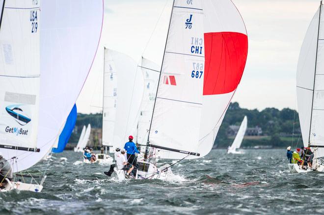 Day 1 of the 2014 J/70 World Championship, which were held in Newport, Rhode Island © Paul Todd/Outside Images http://www.outsideimages.com