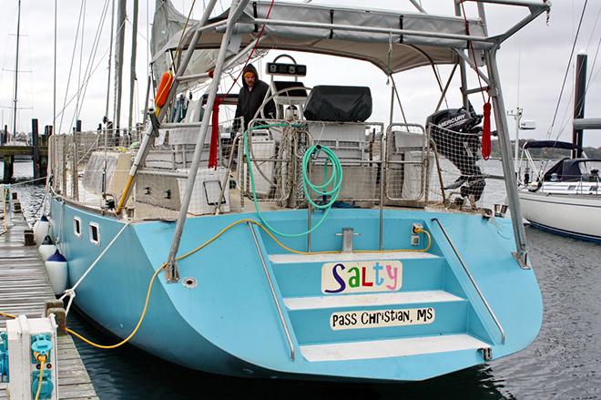 At 65 feet, Salty is the largest sailboat in the NARC. © OPO http://www.sailopo.com/