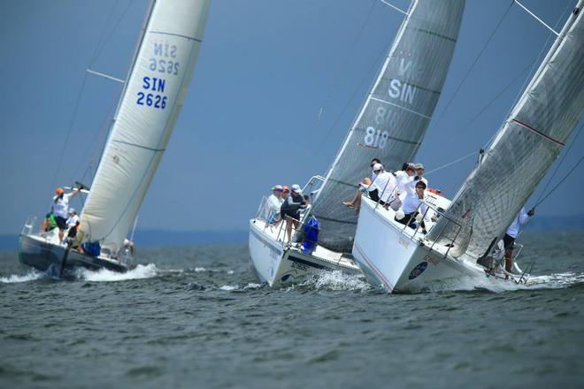 The close-racing IRC B fleet - 17th SMU-RM Western Circuit Sailing Regatta © Howie Choo