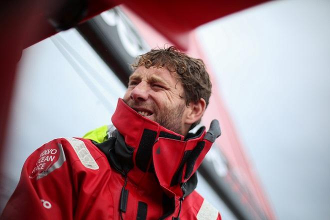 October 23, 2014. Leg 1 onboard Dongfeng Race Team. Charles Caudrelier - Volvo Ocean Race 2014-15. &copy; Yann Riou / Dongfeng Race Team