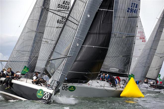 Twisted (USA) and Enfant Terrible (ITA) mark rounding &copy;  Rolex/Daniel Forster http://www.regattanews.com