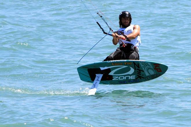 Jordan Girdis on a kitefoil designed and built by moth Legend David Lister - Townsville Gold Cup © Steve McCormack