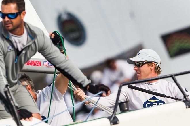 Ian Williams retains the number one slot on the ISAF World Championship leaderboard. - Alpari World Match Racing Tour 2014 - Dutch Match Cup ©  Robert Hajduk / WMRT