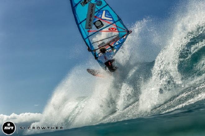 Iballa Moreno. PWA Severne Starboard Aloha Classic 2014. © Si Crowther / AWT http://americanwindsurfingtour.com/