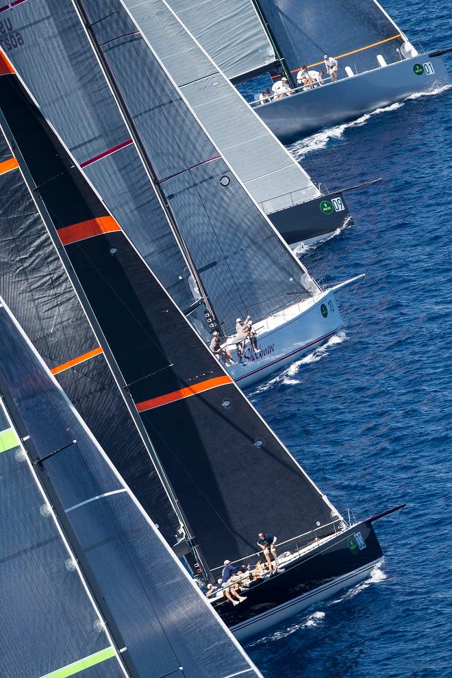 Mini Maxis at the race start - Maxi Yacht Rolex Cup 2014 ©  Rolex / Carlo Borlenghi http://www.carloborlenghi.net