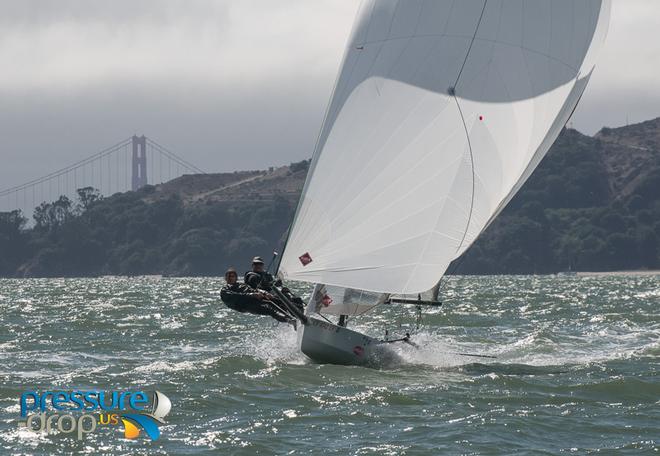 Ron Boehm and JV Gimour - Richmond Yacht Club's Totally Dinghy and International 14 Nationals 2014 © Erik Simonson/ pressure-drop.us http://www.pressure-drop.us