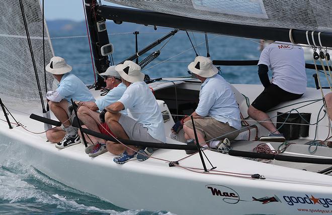 The Melges 32 Good Gear-Mac 2 works away from the start line. © Crosbie Lorimer http://www.crosbielorimer.com