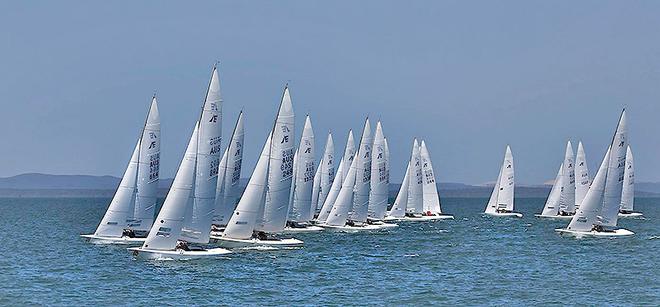If you want a sizable and close fleet, then it has to be Etchells. © Beverley Chew