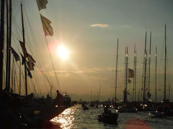Les Voiles de St Tropez and the forest of masts © Trixie Slater