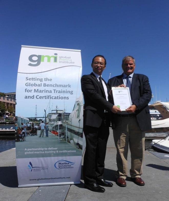 Trevor Fong (l) and Mick Bettesworth © Global Marina Institute