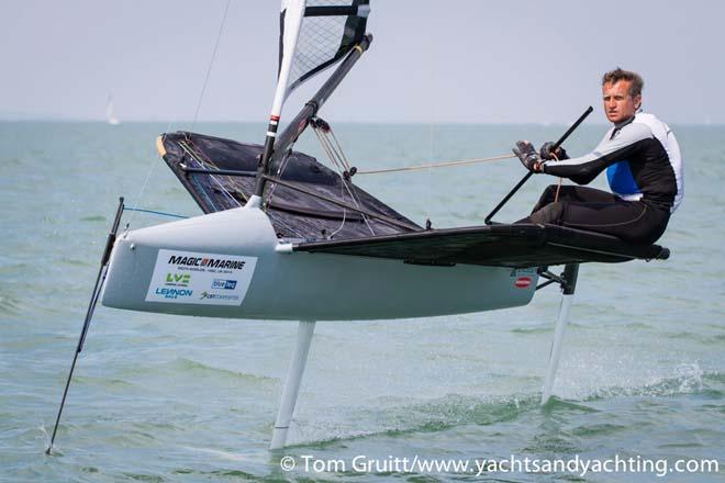 2014 International Moth World Championship - Jason Belben © Tom Gruitt / yachtsandyachting.com