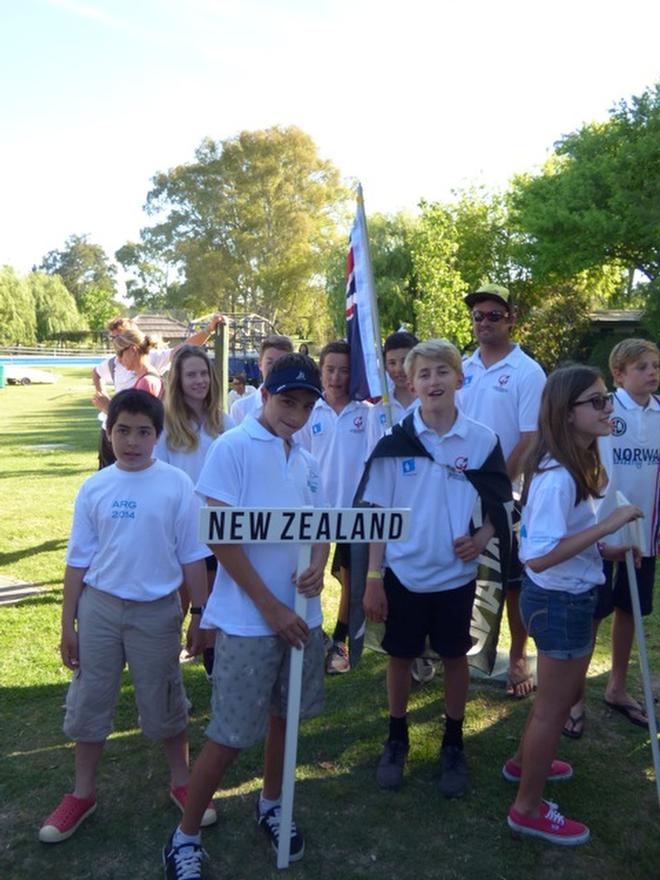 NZL Yachting Trust Optimst Team - Opening Ceremony, 2014 Worlds, Argentina © NZ Optimist Team