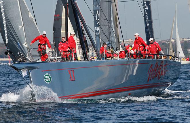 Wild Oats XI approaching the start © Crosbie Lorimer http://www.crosbielorimer.com