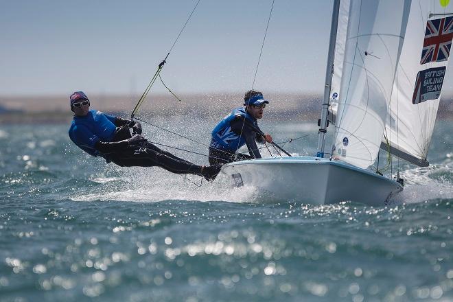 Luke Patience, Elliot Willis 470 Men. The Sail for Gold Regatta (2-6 June 2014). &copy; Ocean Images/British Sailing Team