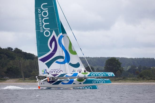 Oman Sail's MOD70 Musandam races in the Eckernförde race at Kiel week 2014, 21-06-2014, Kiel - Germany.  © Sander van der Borch - SubZero Images http://www.subzeroimages.com