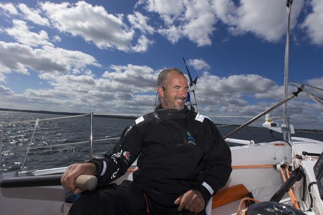 Damian Foxall (IRL) on Oman Sail's MOD70 Musandam during Kiel week 2014, 22-06-2014, Kiel - Germany © Sander van der Borch http://www.sandervanderborch.com