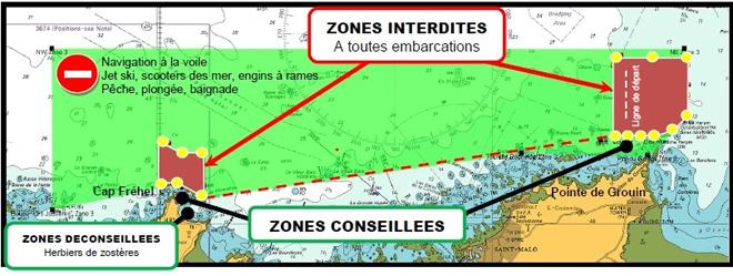 2014 Route du Rhum - Zones interdites © Pen Duick http://www.lasolitaire.com