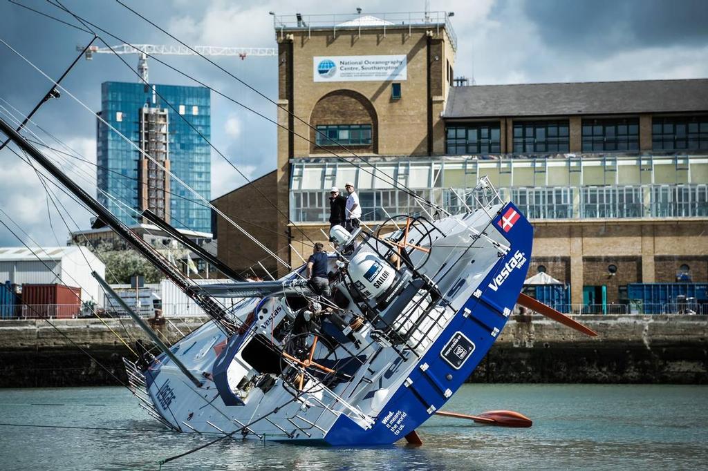  - Team Vestas Wind - 2014-15 Volvo Ocean Race - Haul down test photo copyright Team Vestas Wind taken at  and featuring the  class