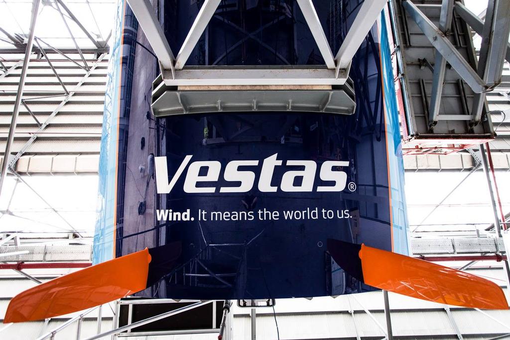 Twin rudders - Team Vestas Wind - both have been ripped from the boat after her grounding on the reef © Team Vestas Wind
