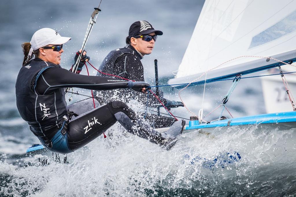 2013 World Champions, Jo Aleh and Polly Powrie - Womens 470 - NZL Sailing Team - Day 8, ISAF Sailing World - Santander photo copyright Yachting NZ/Sailing Energy http://www.sailingenergy.com/ taken at  and featuring the  class