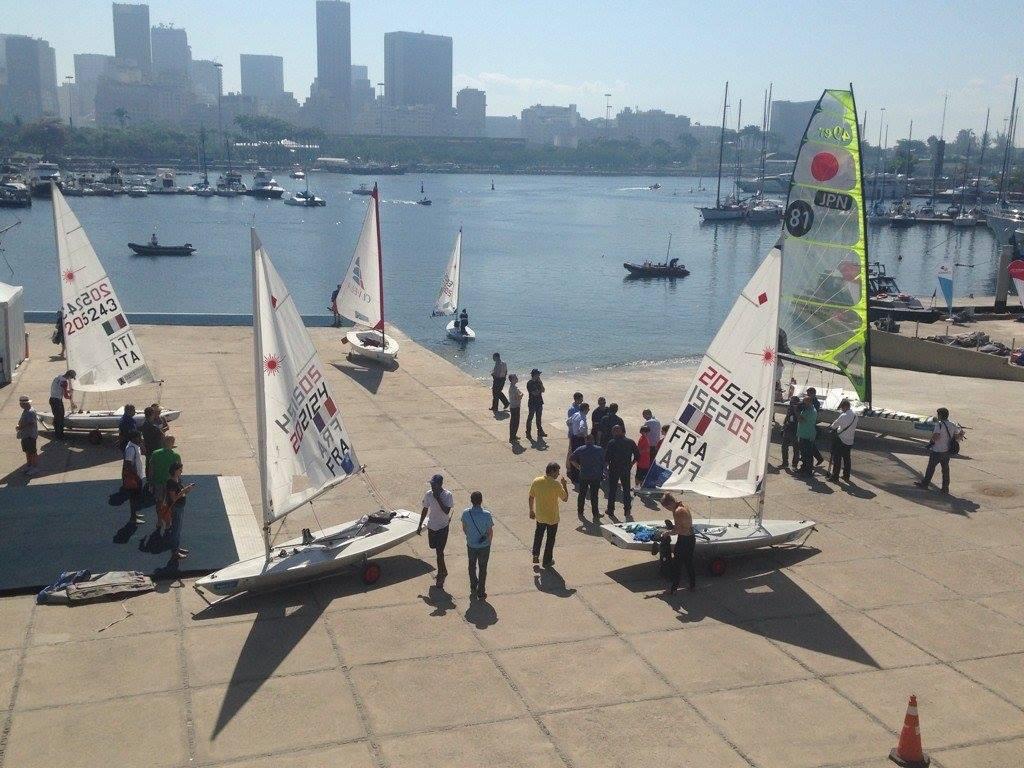 Boat Park and launching - Acquese Rio Test Events - Day 1 photo copyright Rio 2016 http://www.rio2016.com/ taken at  and featuring the  class
