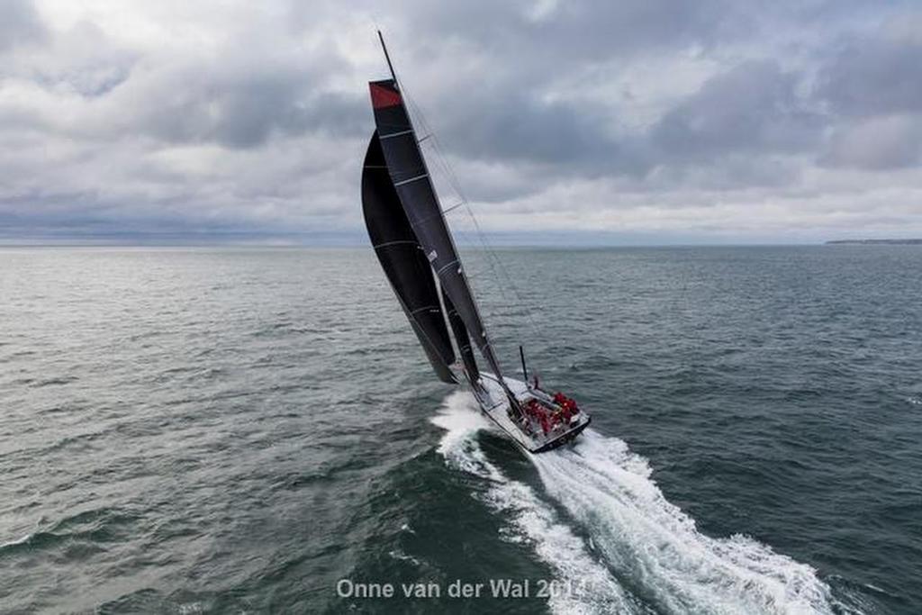 Comanche trialling off Newport RI before leaving for the 2014 Rolex Sydney Hobart Race © Onne van der Wal http://www.vanderwal.com/