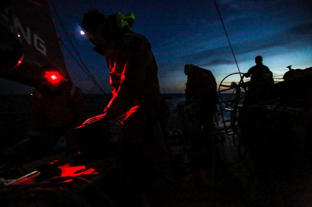 Dongfeng Race Team earned a podium position in the Round Britain and Ireland Race. The team finished just four hours behind Team Campos in third place, setting the bar for the upcoming Volvo Ocean Race. photo copyright Yann Riou / Dongfeng Race Team taken at  and featuring the  class