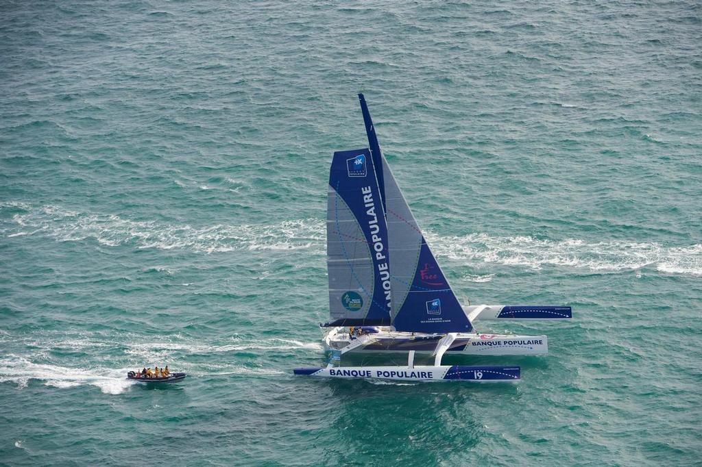 Banque Populaire at the start of the 2014 Route du Rhum © Thierry Martinez http://www.thmartinez.com