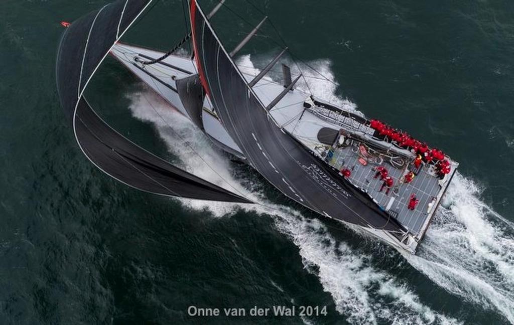 Comanche trialling off Newport RI before leaving for the 2014 Rolex Sydney Hobart Race © Onne van der Wal http://www.vanderwal.com/