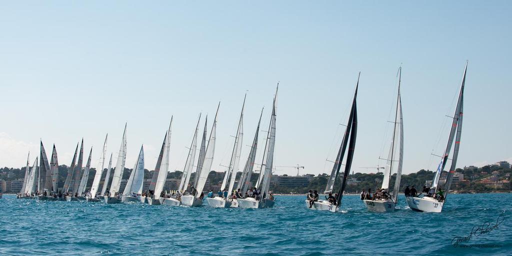 Platu 25 Worlds 2014 in Antibes, France. © Gérard Chauvel