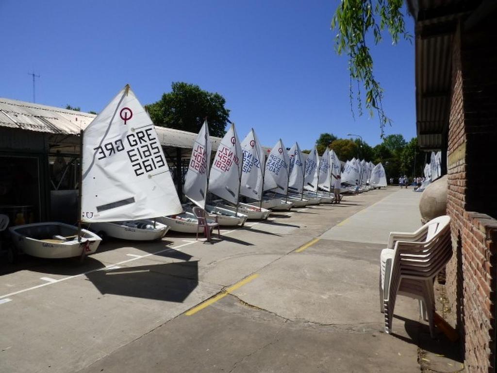 Rigged and ready - NZL Yachting Trust Optimist Team - 2014 Worlds, Argentina © John Jennings