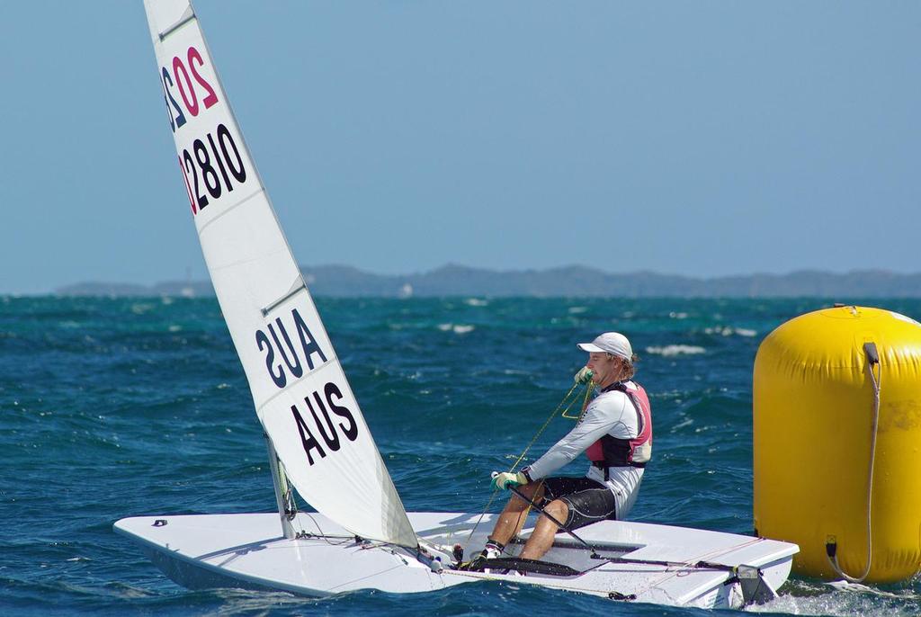 Ben Walkemeyer at the mark Sail Freo 2014 - The 2015 Open Australian Laser Championships photo copyright Rick Steuart taken at  and featuring the  class